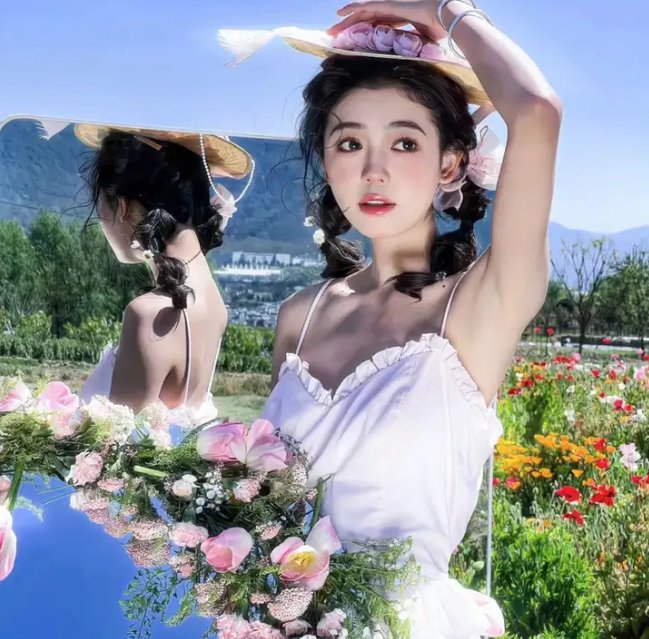 他的模样